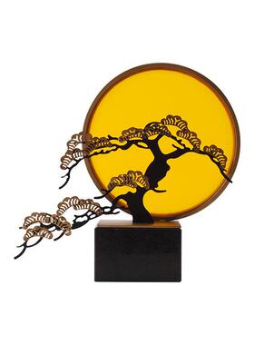 新中禅意日出摆件IIP玄关客厅售楼处酒软饰品装样板式房艺店术品