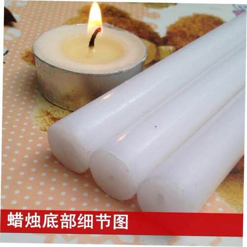 Red and white candle household lighting candles daily use - 图1