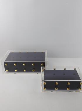 现简约创意亚克力铆钉首饰盒摆件客厅卧室公室书房家居装饰品