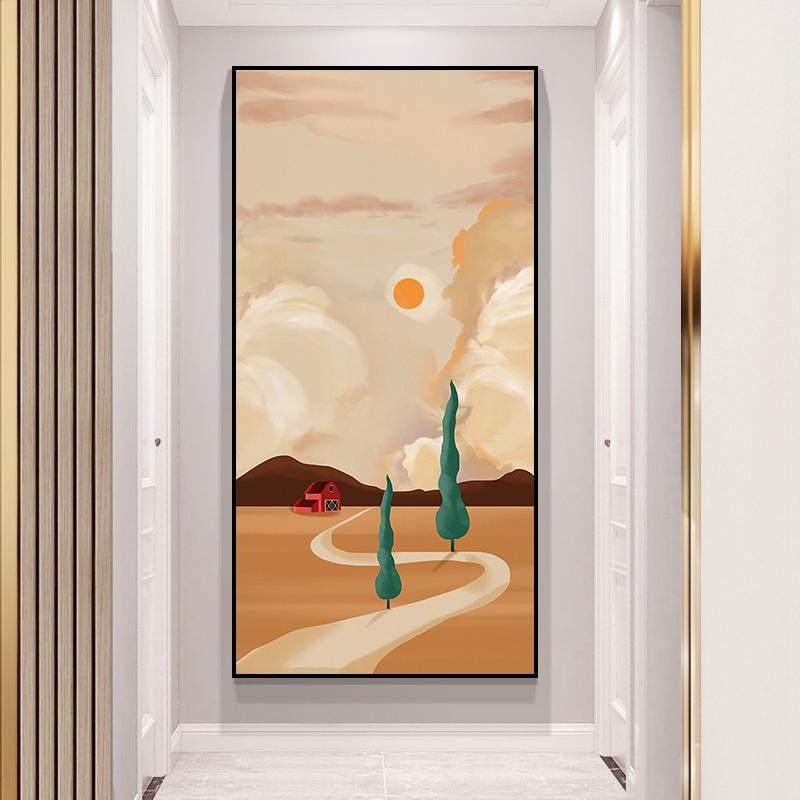 背景风墙壁竖ins小装饰画风景画北欧走廊玄关尽头版过道清新挂画,淘宝优惠券,粉丝福利购,淘宝优惠卷
