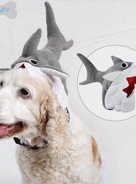 Pet Toys Shark Hat Cat Puppy Halloween Nerdy Cute Trans适用m