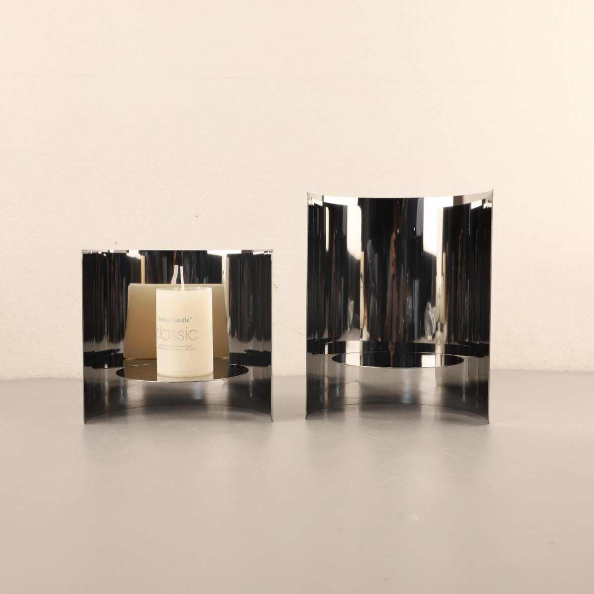 欧式轻奢不锈钢镜面蜡烛台浪漫香薰台餐厅餐桌客厅样板间软装饰品,淘宝优惠券,粉丝福利购,淘宝优惠卷