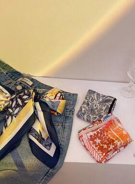 silk scarf for women with square scarves 方巾女复古防晒丝巾