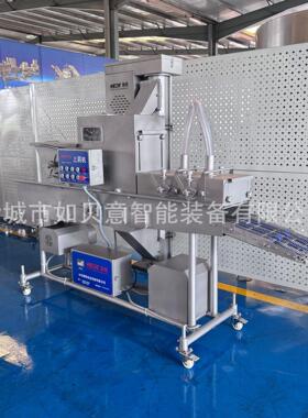 猪排双面裹糠机 油炸流水线配套设备 商用洋葱圈裹粉油炸机
