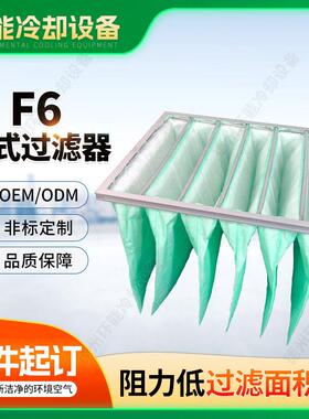 德州精久直供初效空气过滤网F6袋式中效空气过滤器铝框中效过滤器