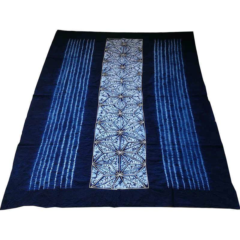 云南扎染桌布大理白族手工蓝染蜡染布料床单中国民族风长方餐桌布,淘宝优惠券,粉丝福利购,淘宝优惠卷