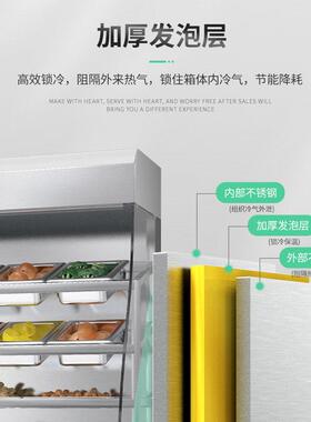 麻辣烫展示柜串串冷藏冷冻冰柜商用水果保鲜柜风幕柜