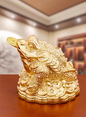 招财金蟾摆件金蝉家居客厅办公室装饰品店铺公司开业乔迁礼品