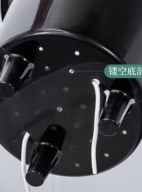 懒人自吸水大花盆树脂白圆形简约落地客厅移动托盘万向轮厂家