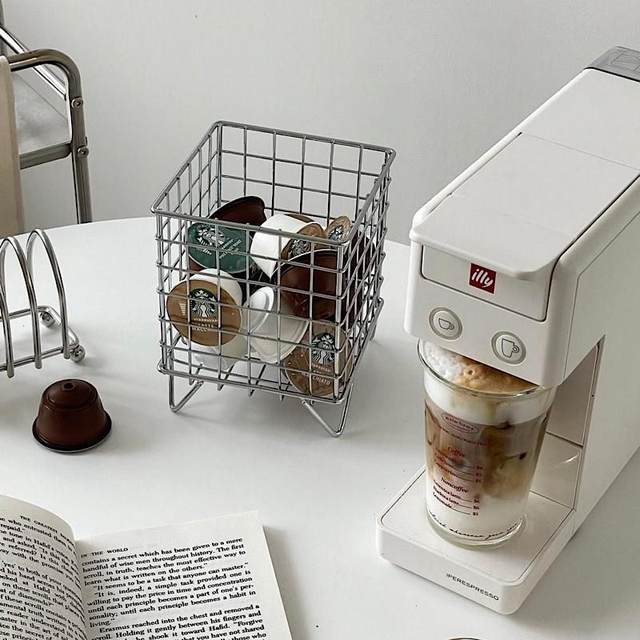 Good citizen Dafa Simple Style Ins Home Bar Coffee Capsules Storage Basket Storage Basket Wrought Art Organizer