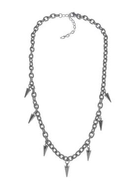 男士不锈钢项炼钛钢项炼男士时髦的嘻哈流苏铆钉项炼