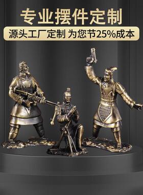 金属摆件厂品家锌合金祥制物作企业形象铜立体吉祥物纪念铜摆吉件