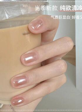 网红海莉同款美甲珍珠白极光粉电镀魔镜粉显白月光珍珠粉美甲店用