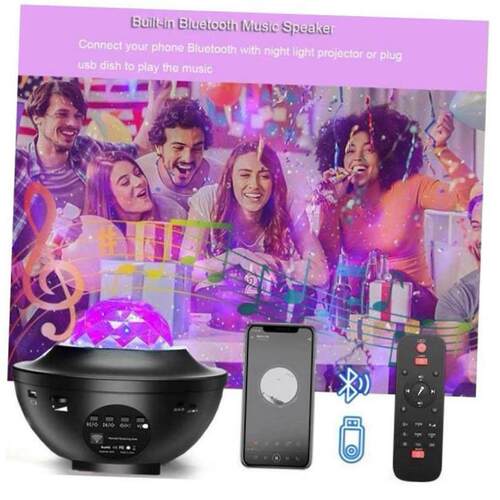LED Star Galaxy Projector Starry Sky Night Light星空投影灯 - 图2