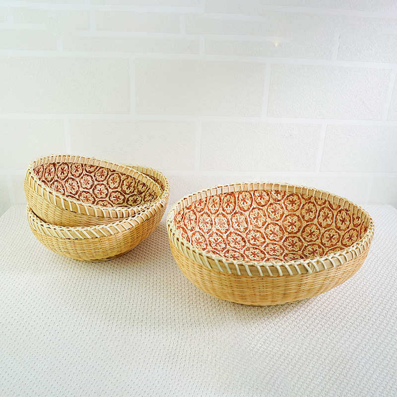 手工竹编竹篮果盘糕点茶点东南亚收纳篮沥水篮簸箕田园风果篮筛子,淘宝优惠券,粉丝福利购,淘宝优惠卷