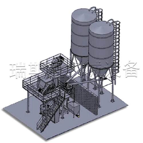 300T砂浆干粉搅拌站 大型粉料包装生产设备 自流平砂浆站 - 图3