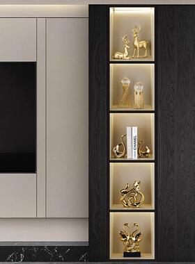 高档客厅酒柜装饰品轻奢电视柜餐边柜玄关摆件办公室桌面工艺品