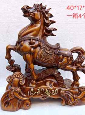 立马发财 马到成功 风水招财 树脂工艺品摆件 开业家居装饰礼品
