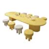 Sales department children's table and chair combination overhead floor reading area children's learning writing table kindergarten baby handmade table