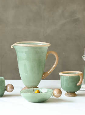 碟子古风花瓶餐双色烛台薰水杯果盘ins盘香中迷你绿野仙踪餐拼接