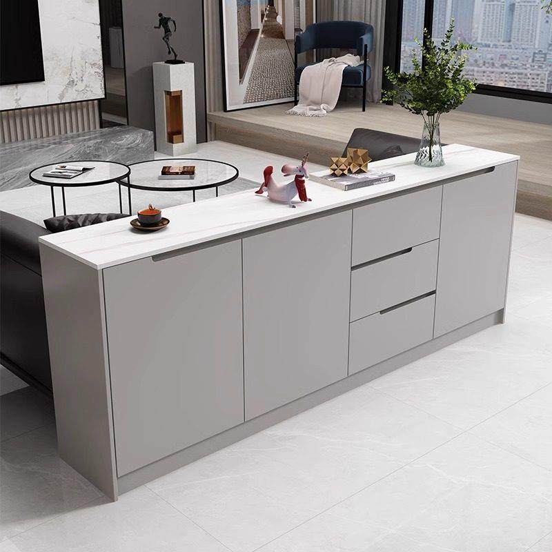 岩板餐边柜现代简约餐厅靠墙家用玄关柜极简沙发靠背柜客厅隔断柜,淘宝优惠券,粉丝福利购,淘宝优惠卷