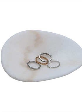 天然石材大理石首饰盘摆件拍摄展示盘陈列展示馆样板间展示柜艺品