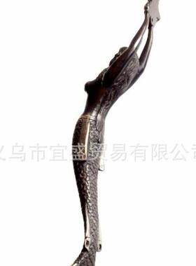 新款直销跨境 美人鱼装饰把手设计 树脂工艺品 庭院居家设计摆件