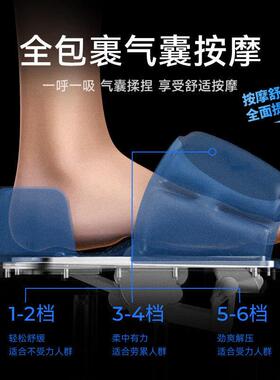 杀菌气囊按摩泡桶家用全自动恒温加热足器浴W6高深桶W父脚亲6节礼