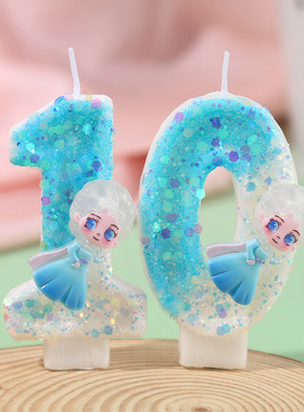 卡通可爱数字生日蜡烛蜡烛蜡片