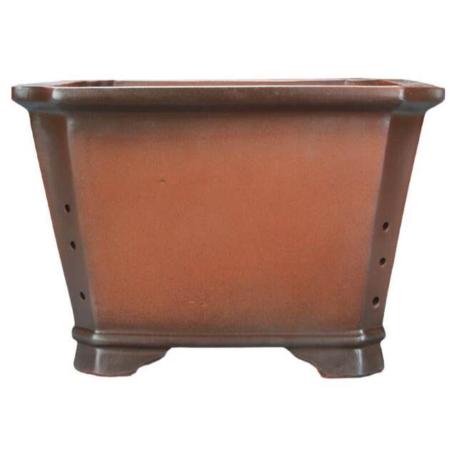 Purple sand flower pot square extra large bonsai flower pot square extra clear tree stump plum blossom pile ceramic orchid flower pot