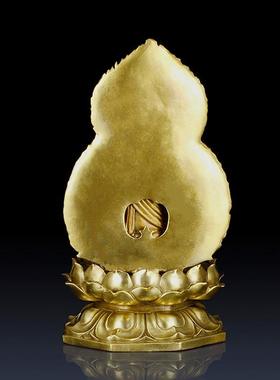 仿古纯黄铜不动尊菩萨不动明王佛像摆件仿古客厅佛像装饰铜佛像