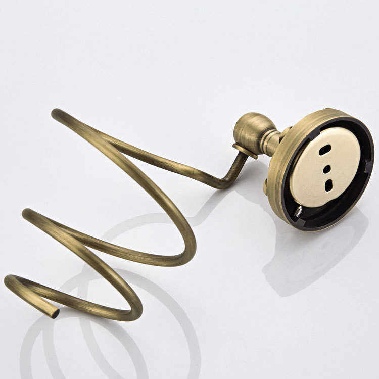 新款压花款欧式圆底盘铜材质仿古工艺古铜色五金挂件批发吹风机架,淘宝优惠券,粉丝福利购,淘宝优惠卷