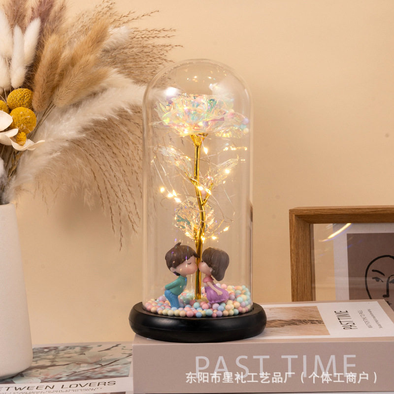 圣诞节礼物送女友老婆永生花花束玫瑰花干花水晶七彩浪漫精致生日,淘宝优惠券,粉丝福利购,淘宝优惠卷