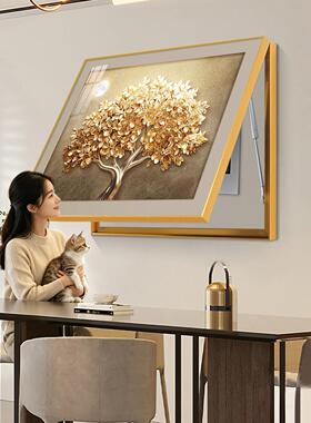 发财树电表箱装饰画2026新款轻奢高级感客厅配电箱电闸盒遮挡挂画