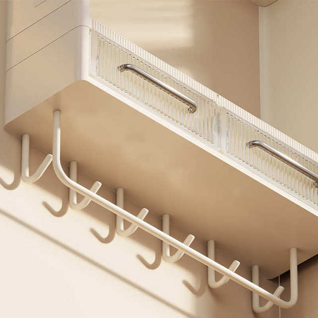 Kitchen multi-functional storage rack seasoning rack without punching wall-mounted salt seasoning jar storage box onion, ginger and garlic storage box