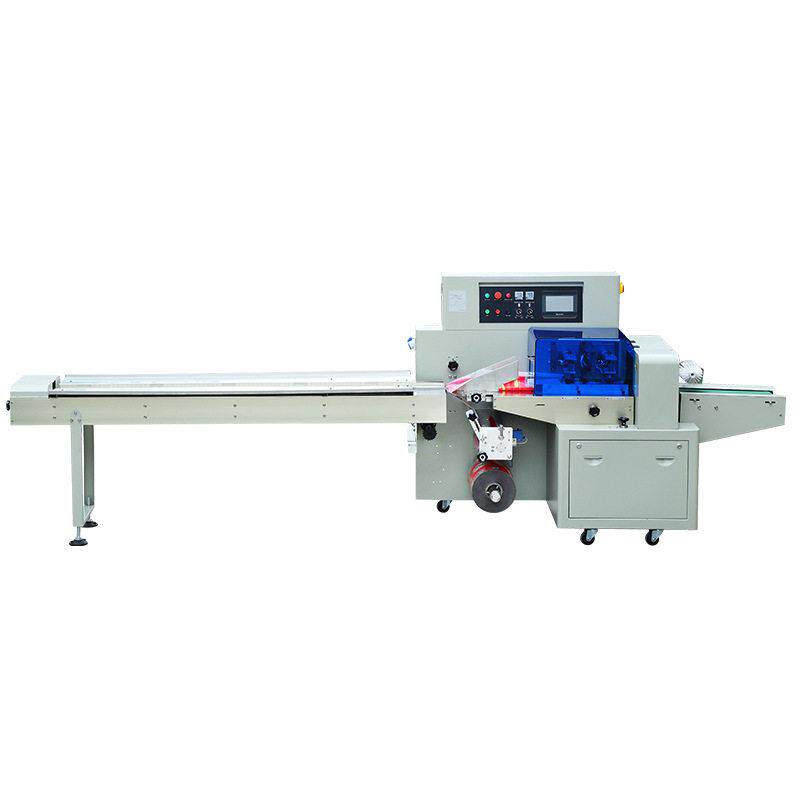 Toilet brush pillow packaging machine Full servo induction pillow packaging machine Daily necessities packaging machine Scouring pad packaging