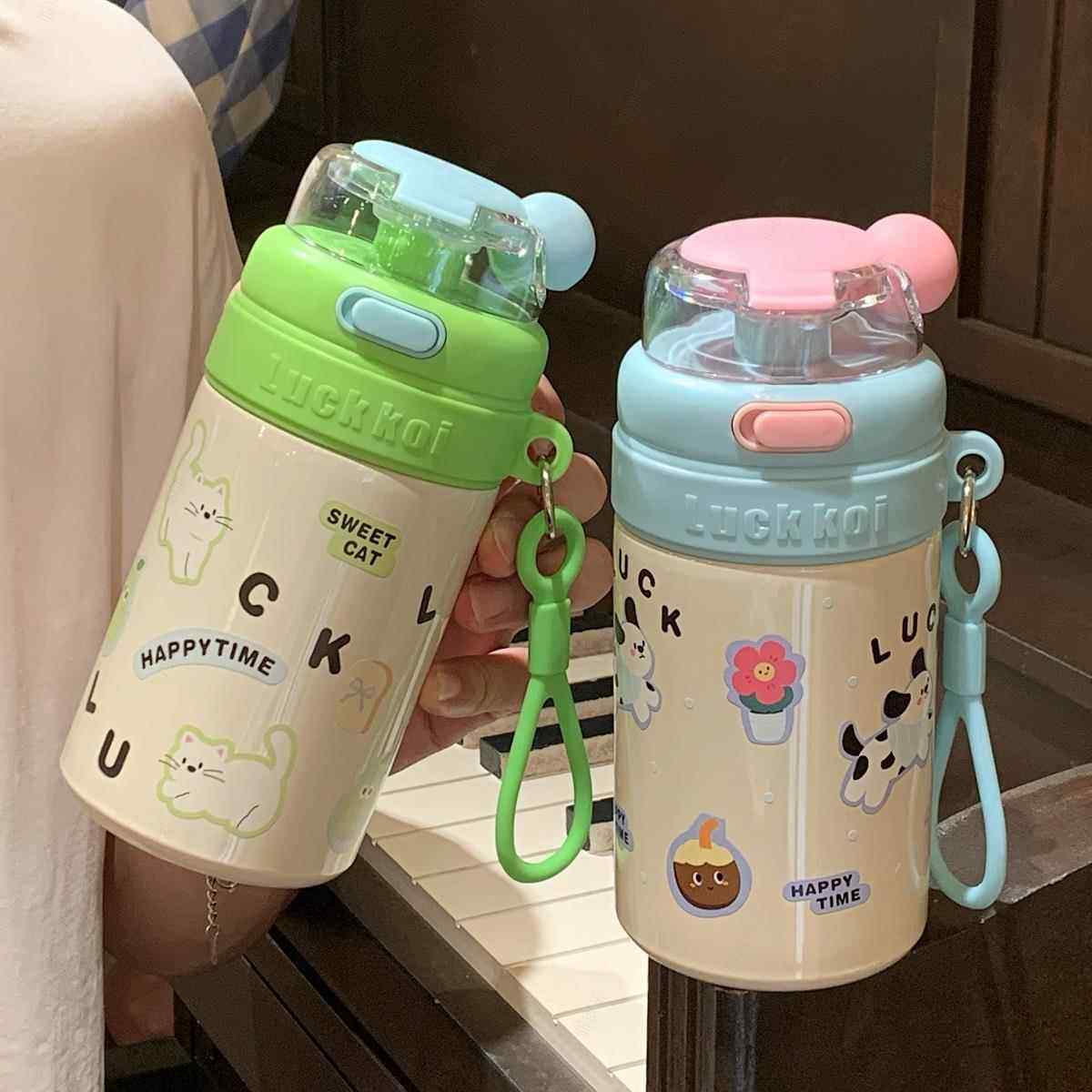 316不锈钢女生保温ins高颜值双饮学生便携式大容量吸管咖啡水杯子,淘宝优惠券,粉丝福利购,淘宝优惠卷