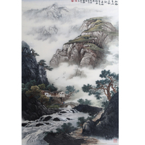 Embroidery handmade biking embroidery Landscape Masters work True silk Home Decorative Hanging Paintings Collection Gifts