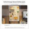 Desktop vertical hole board table storage rack office computer desk desk storage and organization artifact office workstation