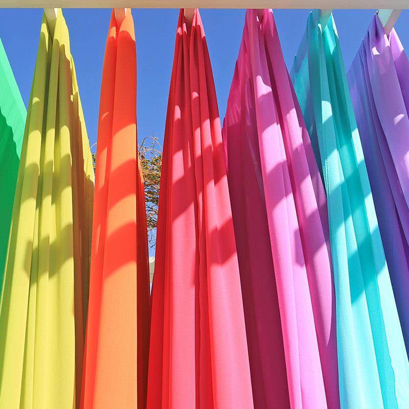 纯色现代飘窗田园雪纺红色白色黄色紫色窗纱帘成品客厅卧室窗帘纱,淘宝优惠券,粉丝福利购,淘宝优惠卷