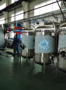 304不锈钢保安过滤器工业水处理前精密过滤器大流量多芯过滤设备