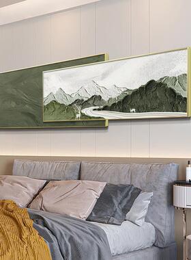 大芬村油画抽象客厅墙叠加装饰画简约现代高级感福鹿抽象横版挂画