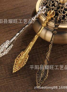 纯铜尼泊尔大智慧文殊剑挂件法器降魔金刚杵摆件
