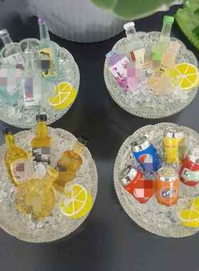 创意可爱食玩冰箱贴 网红冰镇甜品汤圆树脂磁力贴仿真糕点装饰贴