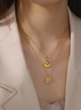天际新波西米亚太阳星吊坠项炼为妇女染色
