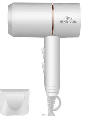 闪格电吹风机家用负离子护发高速干米大小功率宿舍用学生吹风筒