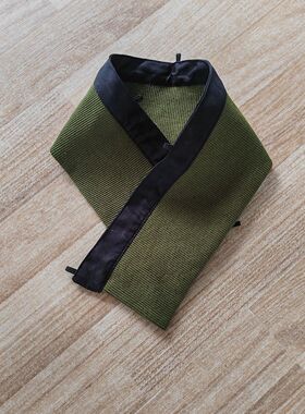 领子防脏贴羽绒服保暖毛线立领护领套防脏假羽绒服衣领可拆卸