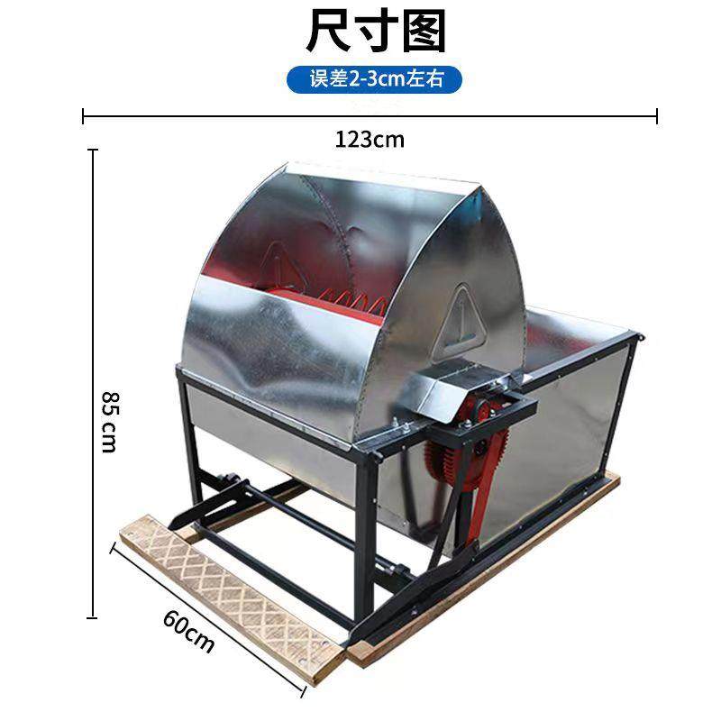 加厚款镀锌脚踩打谷机脚踏脱粒机人力打谷机家用轻便型农用打谷机,淘宝优惠券,粉丝福利购,淘宝优惠卷