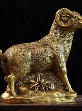 黄轩纯铜羊品羊工艺354354饰品家居饰品礼礼品生肖钱羊生肖羊品