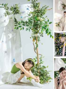 纯白大型蝴蝶结婚纱照写真情侣拍照道具照相馆打卡节日装饰网红背